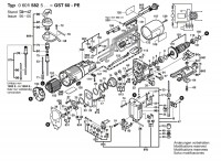 Bosch 0 601 582 541 GST 60 PE Orbital Jigsaw 110 V / GB Spare Parts GST60PE